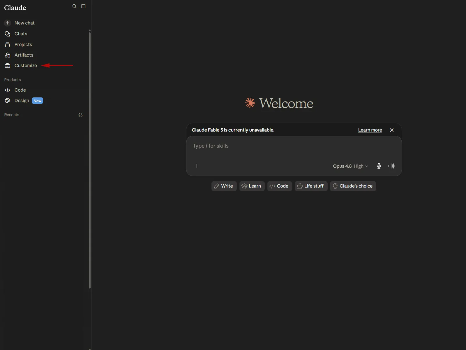 Open Settings → Connectors in Claude