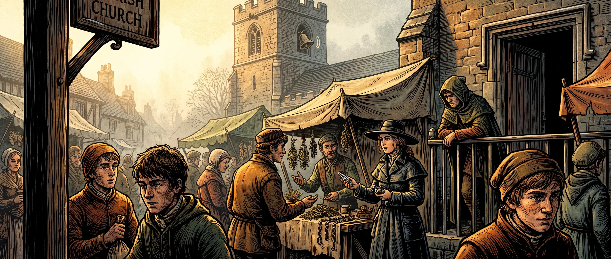 A Sept bell-town &mdash; the hours rung on the bell &mdash; and the half of the hunt that wins it done by honest daylight