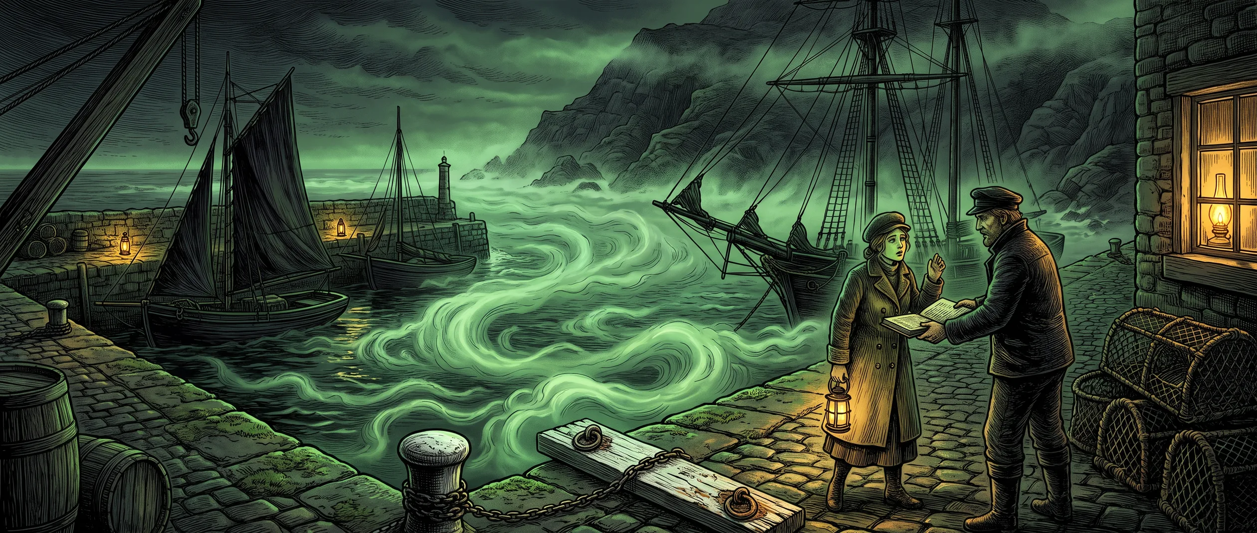 The harbour &mdash; berths the oldest ledger marks &ldquo;never let&rdquo;, in a hand nobody alive wrote