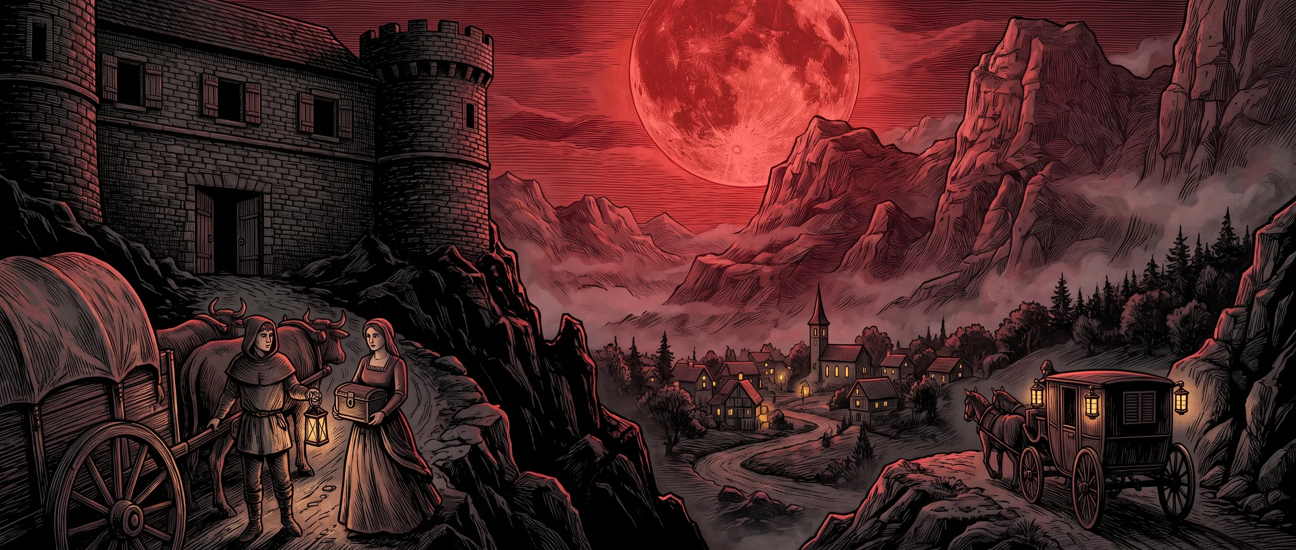 An old seat &mdash; a castle older than the Empire above its village, shutters closed, still inhabited &mdash; some seats are the monster at the scale of a whole valley