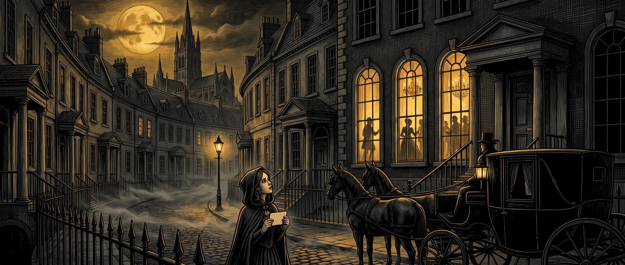 The Spire & the Pale Houses &mdash; the old aristocracy, rich and rotting &mdash; each House nursing a private bargain with something it should not have