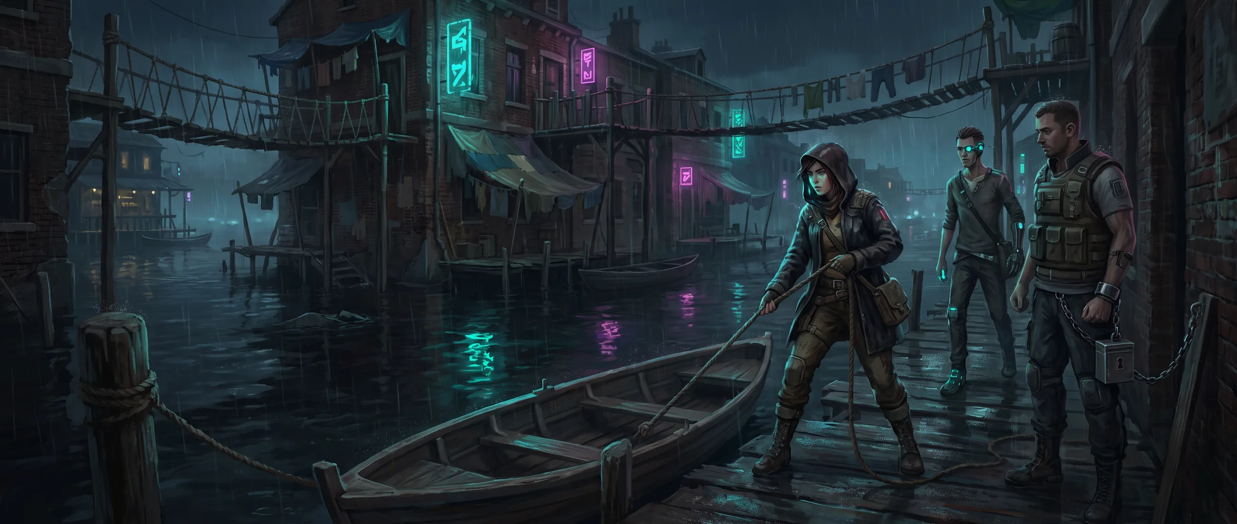 The Drowned Mile &mdash; a flooded slum of stilts and boats &mdash; off the corps&rsquo; radar, which is the point