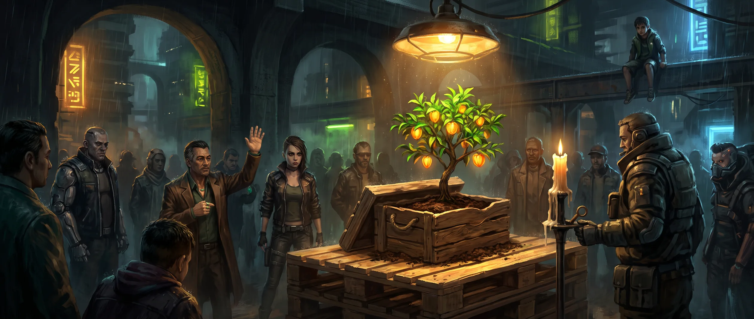 the living garden under the Candle