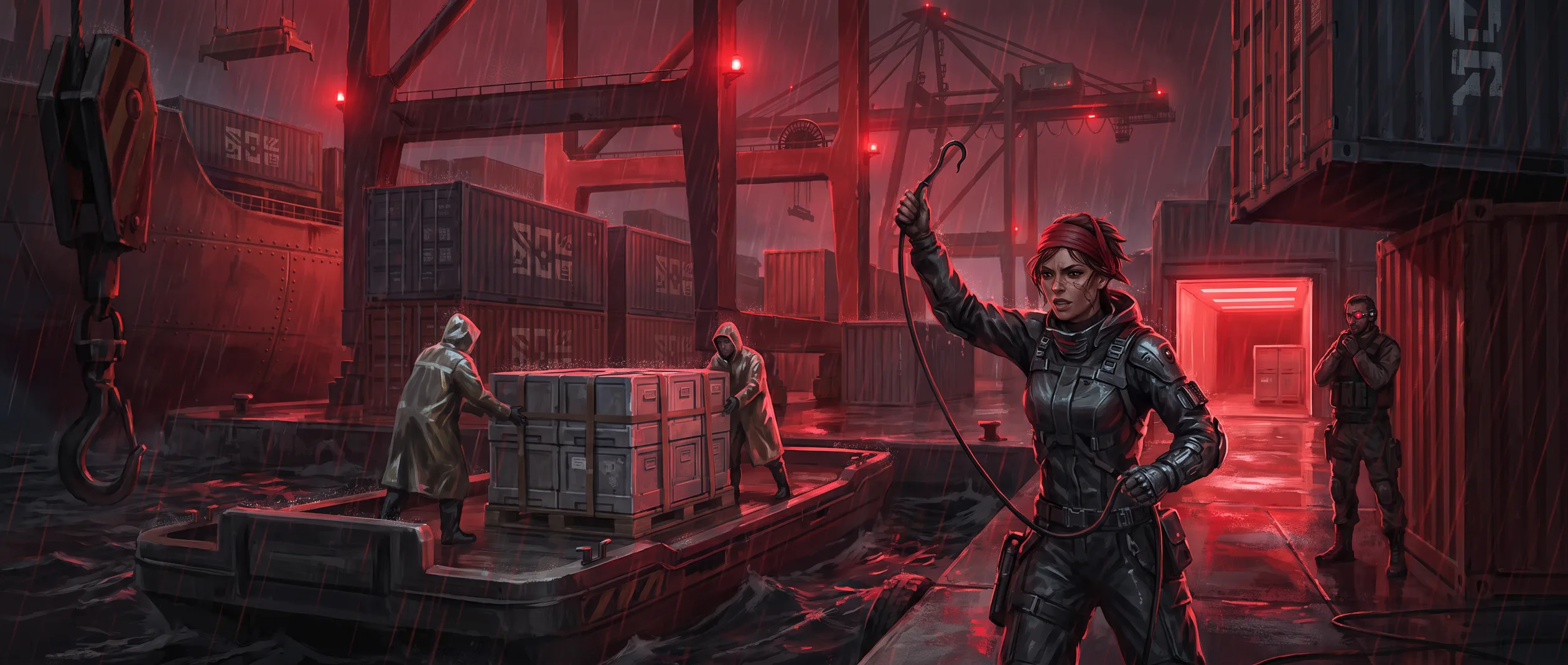 Glasswater &mdash; the docks: smuggling, freight, the way things leave the city