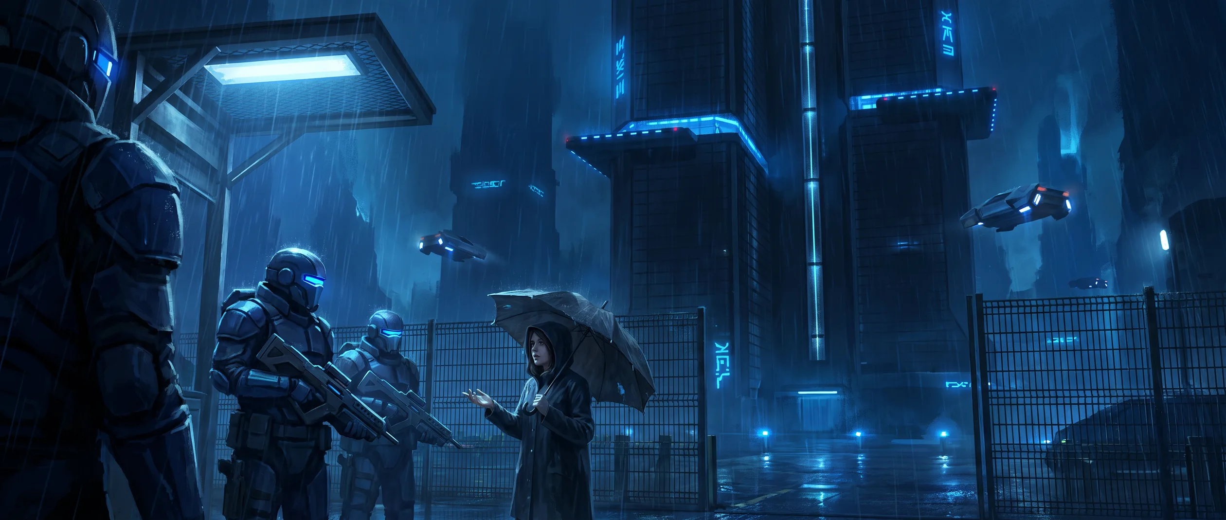 The Spire &mdash; corp arcologies &mdash; clean, vertical, lethal to trespass